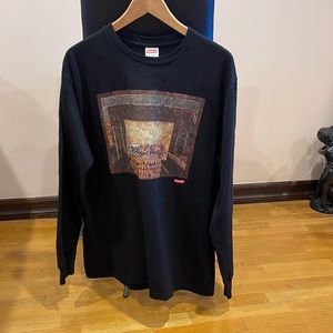 Supreme Martin Wong attorney street long sleeve shirt black Large